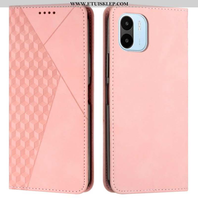 Etui Na Telefon do Xiaomi Redmi A1 Etui Folio Dotyk Skóry W Stylu Sześciennym